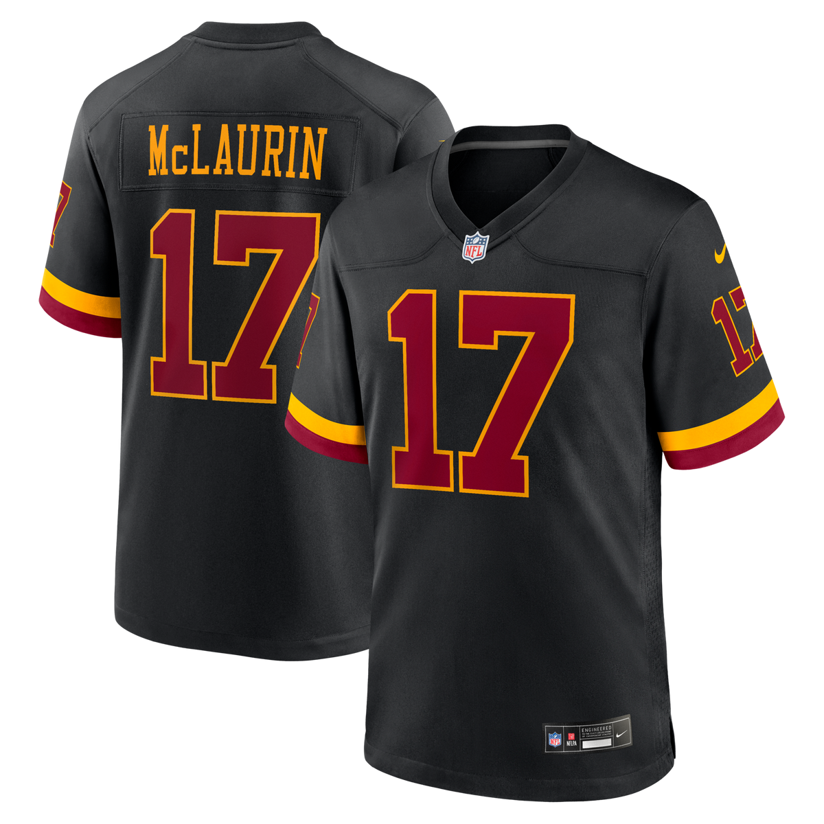 Hail Raiser Washington Commanders Terry McLaurin Nike Black Alternate Game Jersey