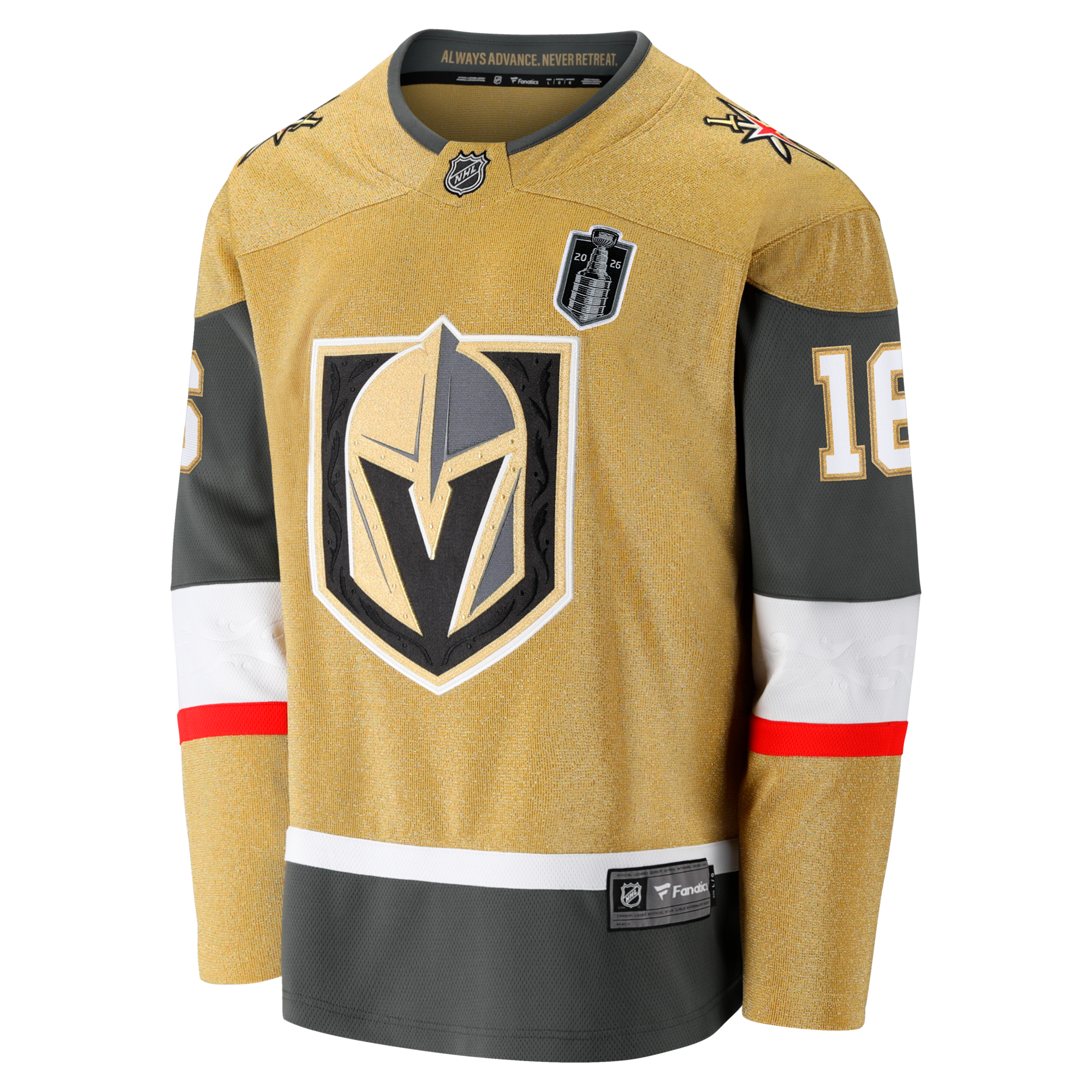 Vegas Golden Knights Pavel Dorofeyev Fanatics Gold 2026 Stanley Cup Final Breakaway Jersey