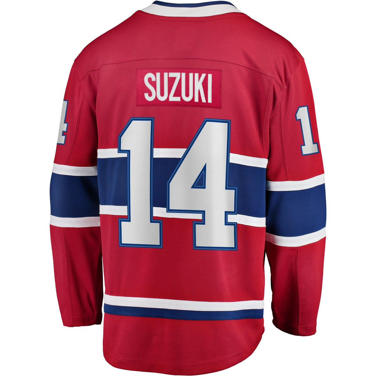 Montreal Canadiens Nick Suzuki Fanatics Red Home Captain Patch Breakaway Player Jersey