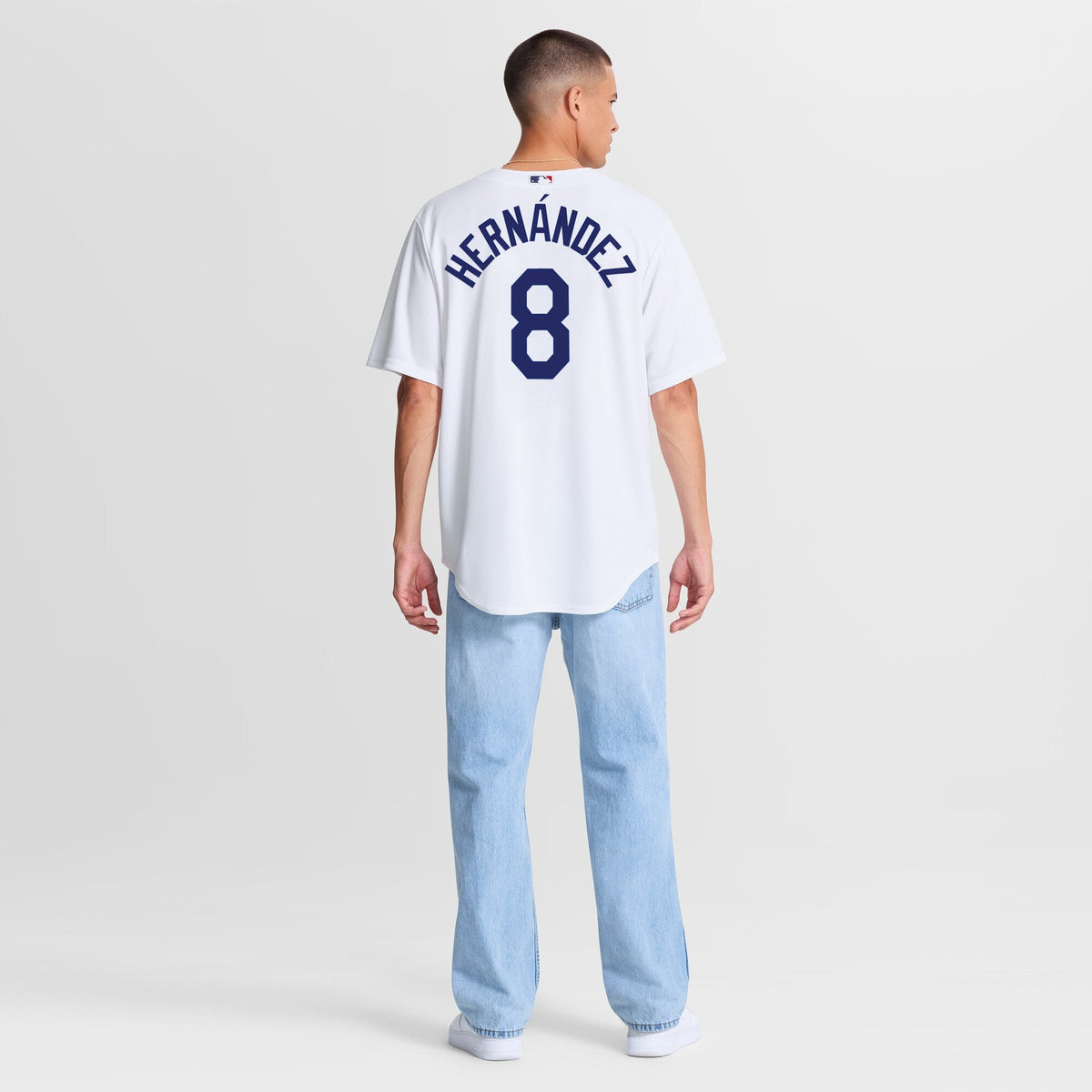 Los Angeles Dodgers Enrique Hernández Nike White Home Replica Jersey