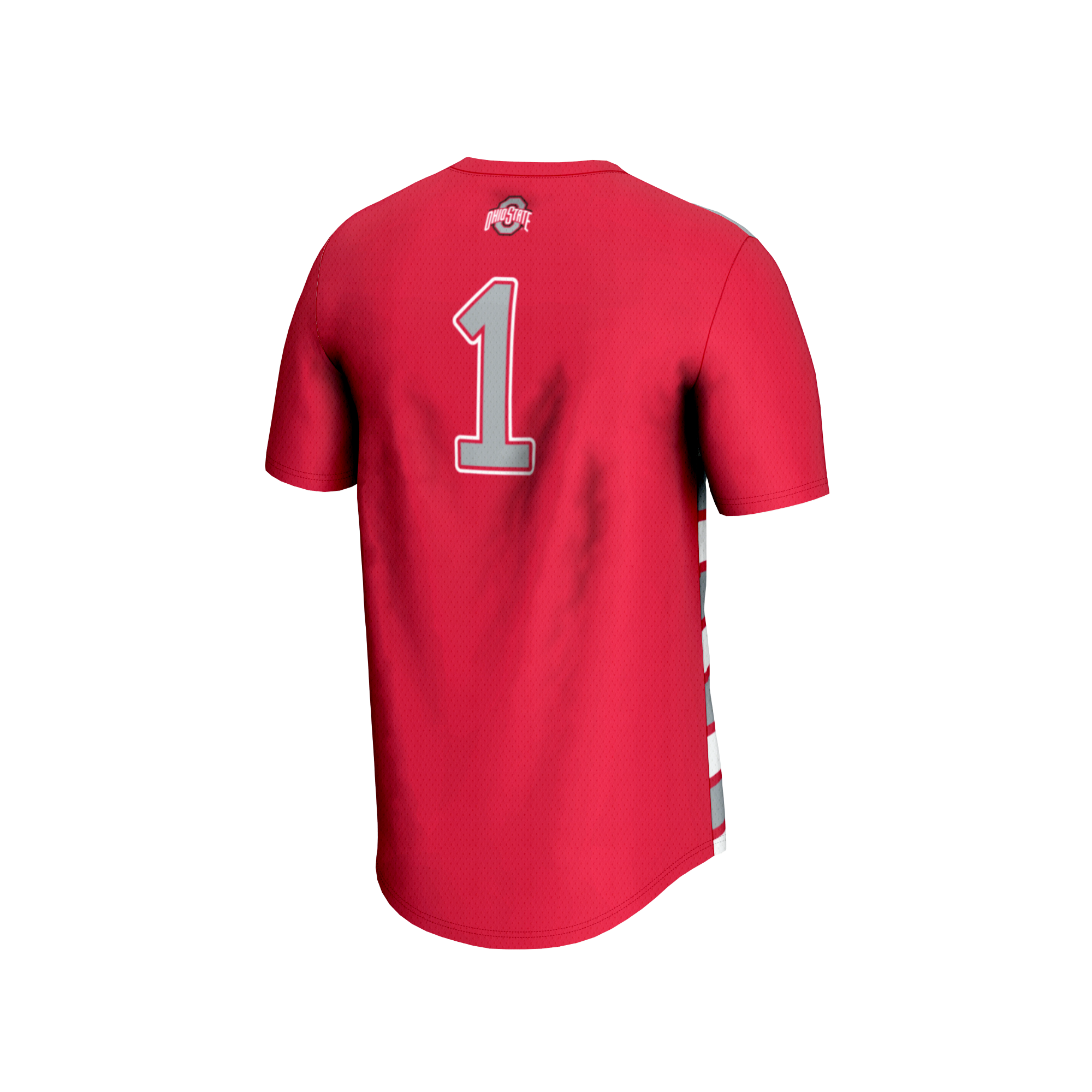 GameDay Greats #1 Scarlet Ohio State Buckeyes Lightweight Soccer Fashion Jersey