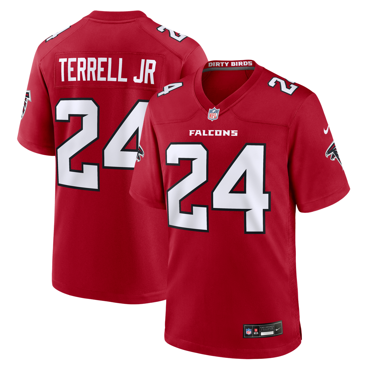 Atlanta Falcons A.J. Terrell Nike Red Game Jersey