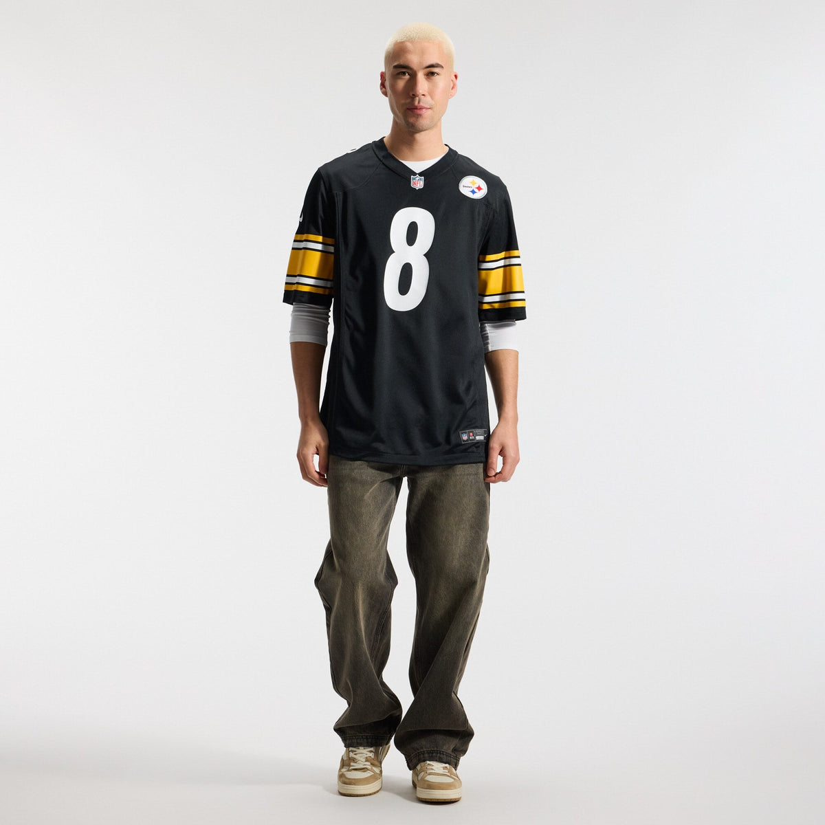 Pittsburgh Steelers Aaron Rodgers Nike Black Game Jersey