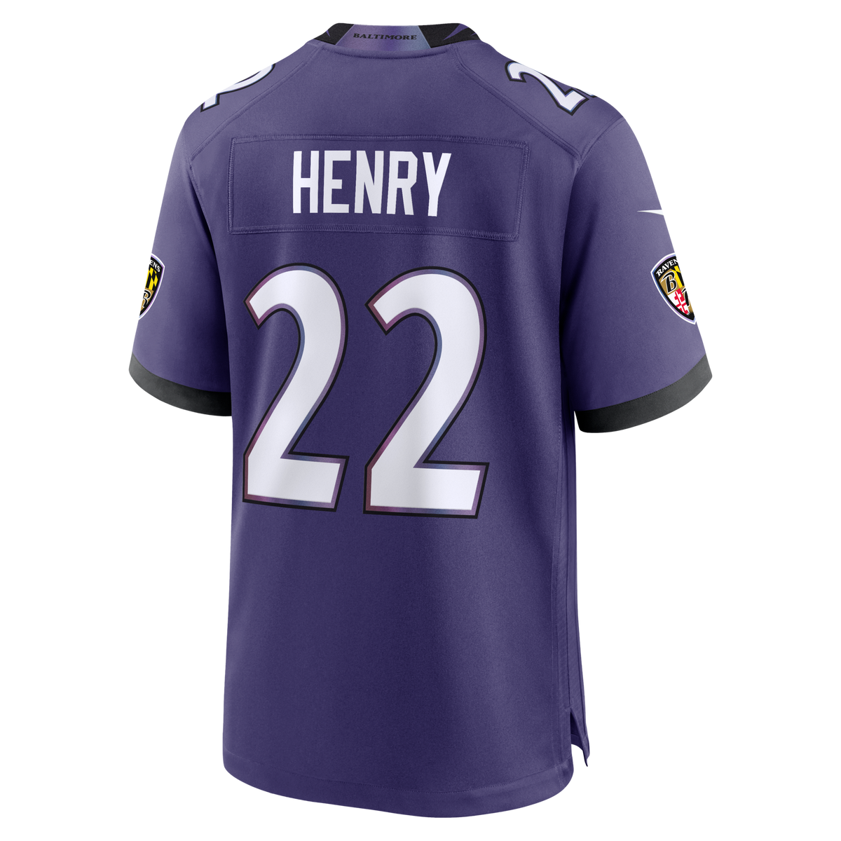 Baltimore Ravens Derrick Henry Nike Purple Team Game Jersey