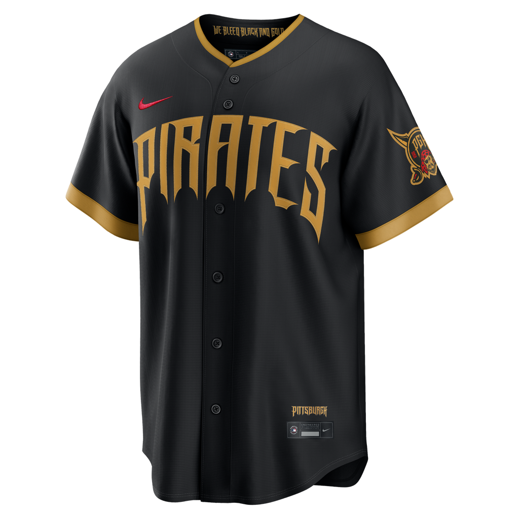 Pittsburgh Pirates Konnor Griffin Nike Black 2026 City Connect Stadium Jersey