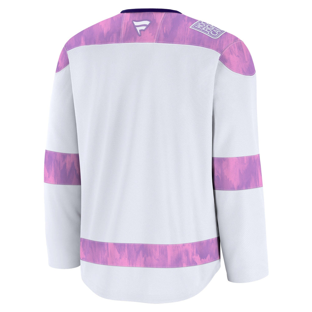 Minnesota Wild Fanatics White 2024 Hockey Fights Cancer Practice Jersey