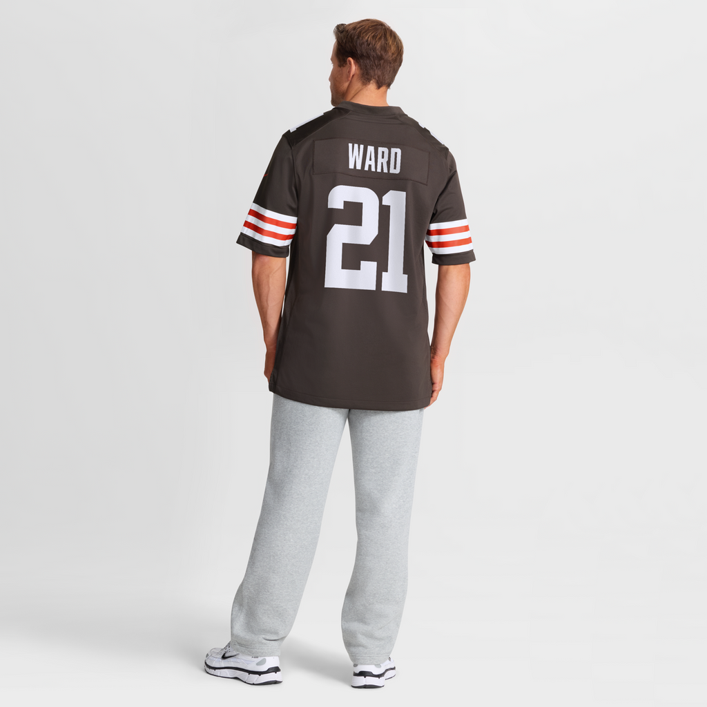 Cleveland Browns Denzel Ward Nike Brown Player Game Jersey