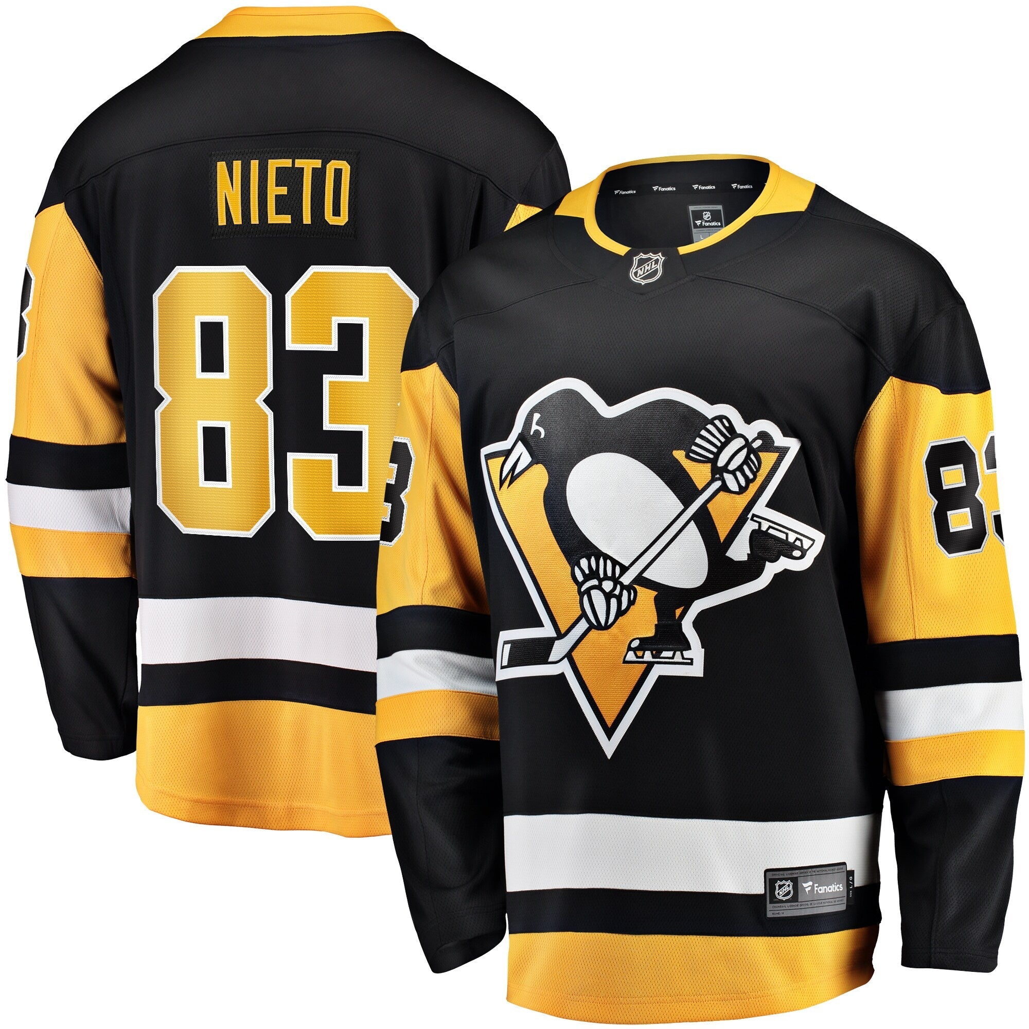 Pittsburgh Penguins Matt Nieto Fanatics Black Home Breakaway Jersey