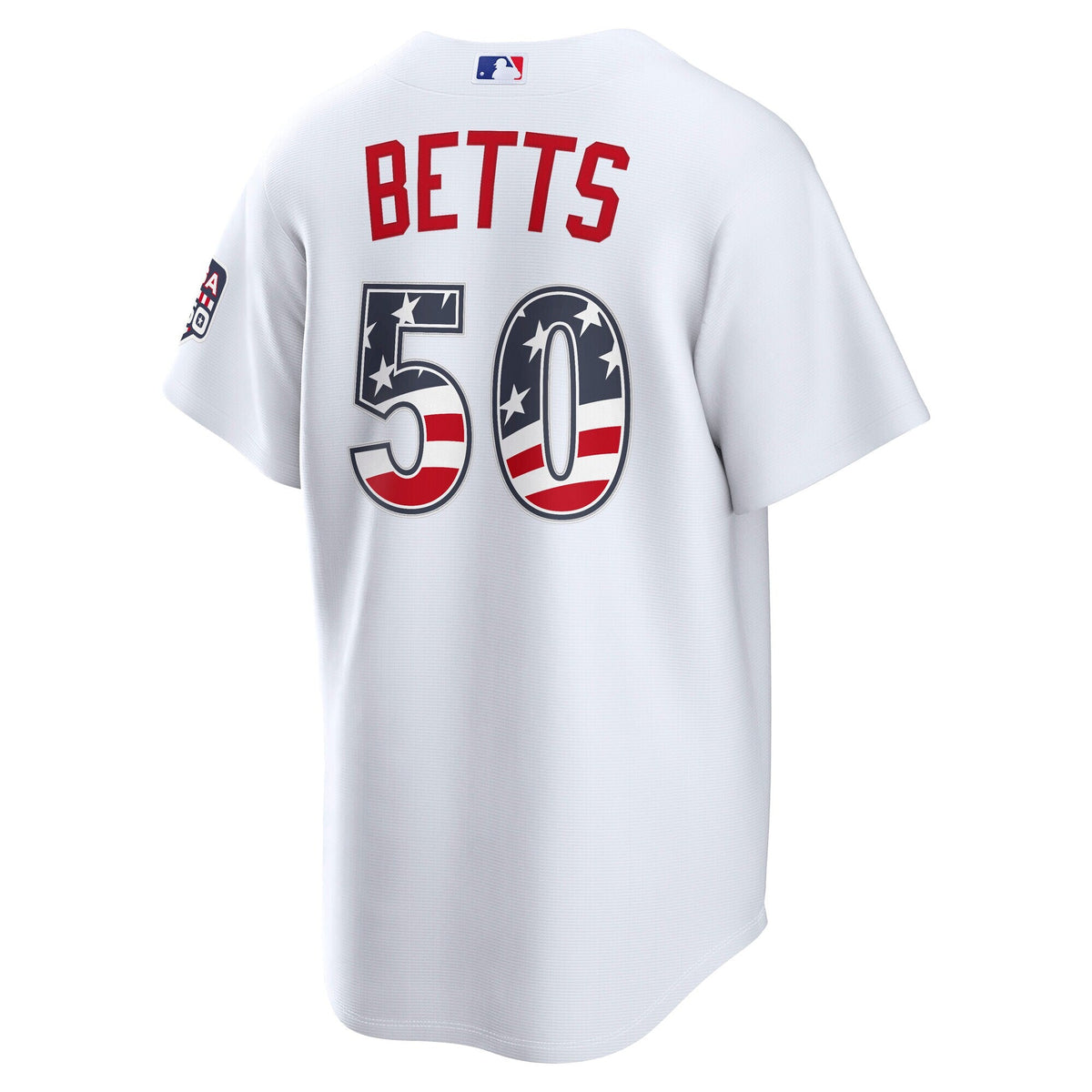 Fourth of July Los Angeles Dodgers Mookie Betts Nike White USA 250 Stadium Jersey