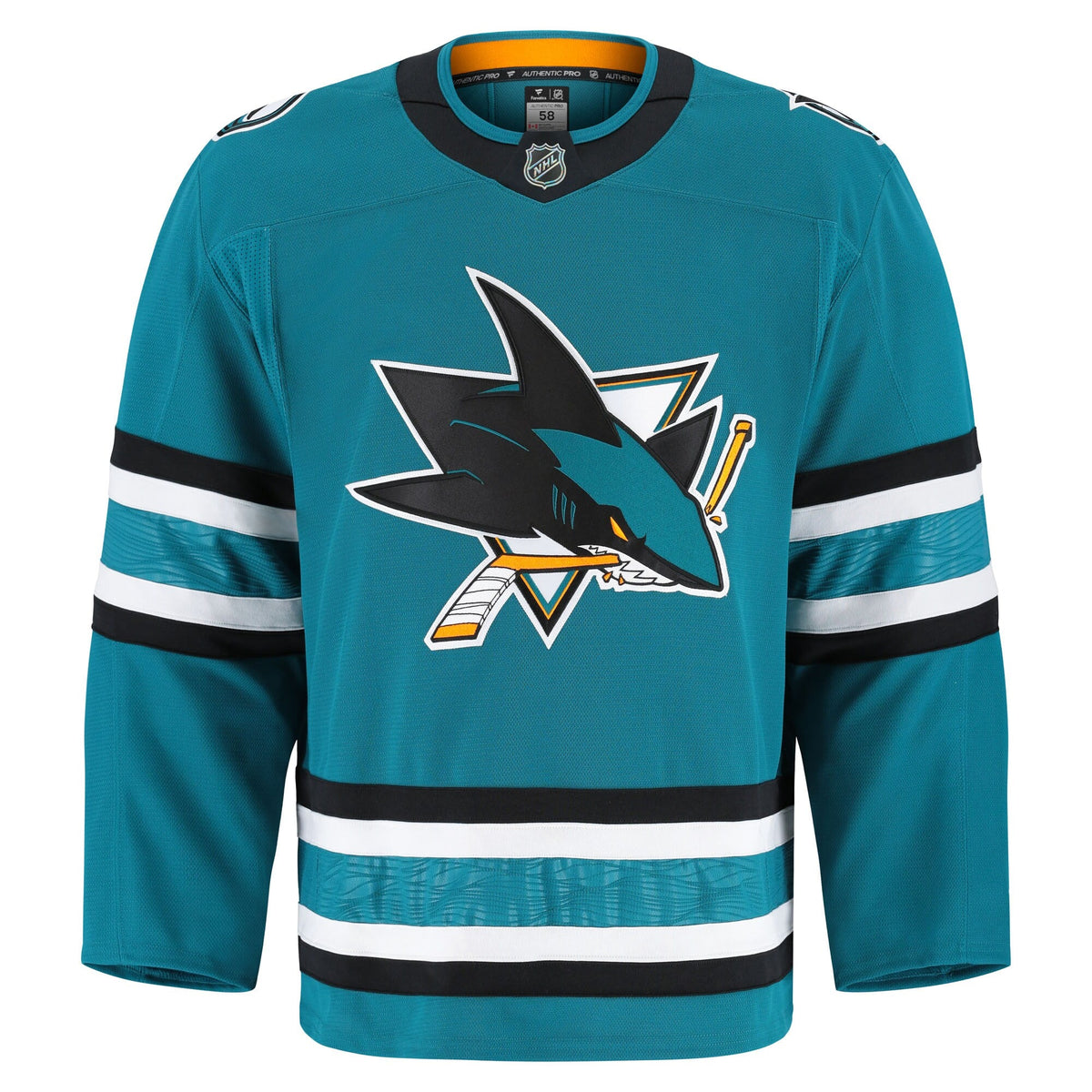 San Jose Sharks Fanatics Teal Home Authentic Pro Jersey