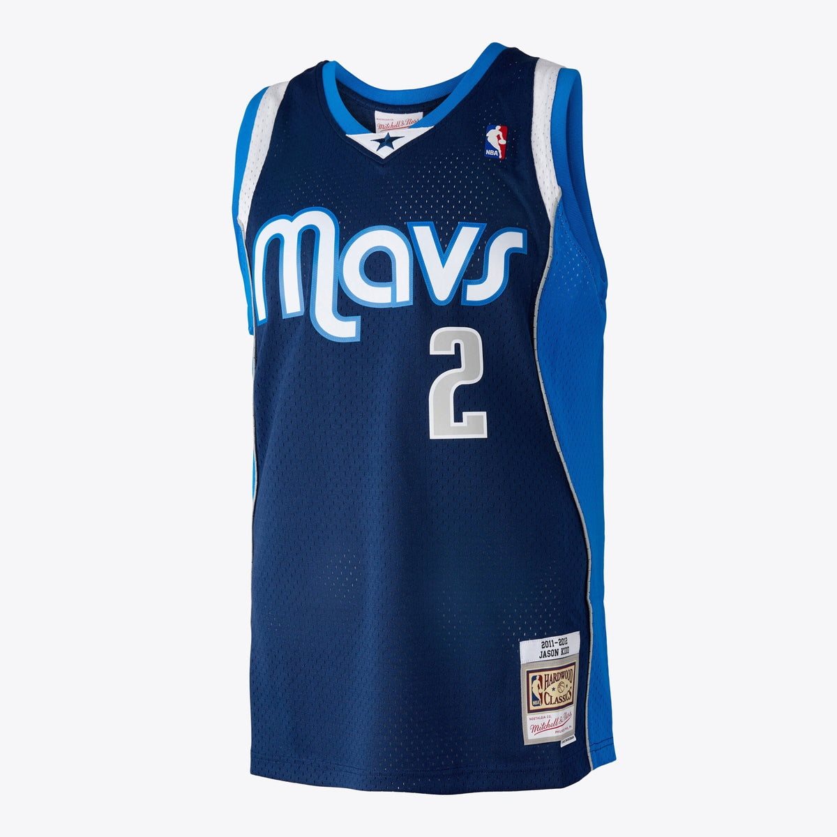Dallas Mavericks Mitchell & Ness Jason Kidd 2011 Swingman Authentic Jersey - Ash Blue