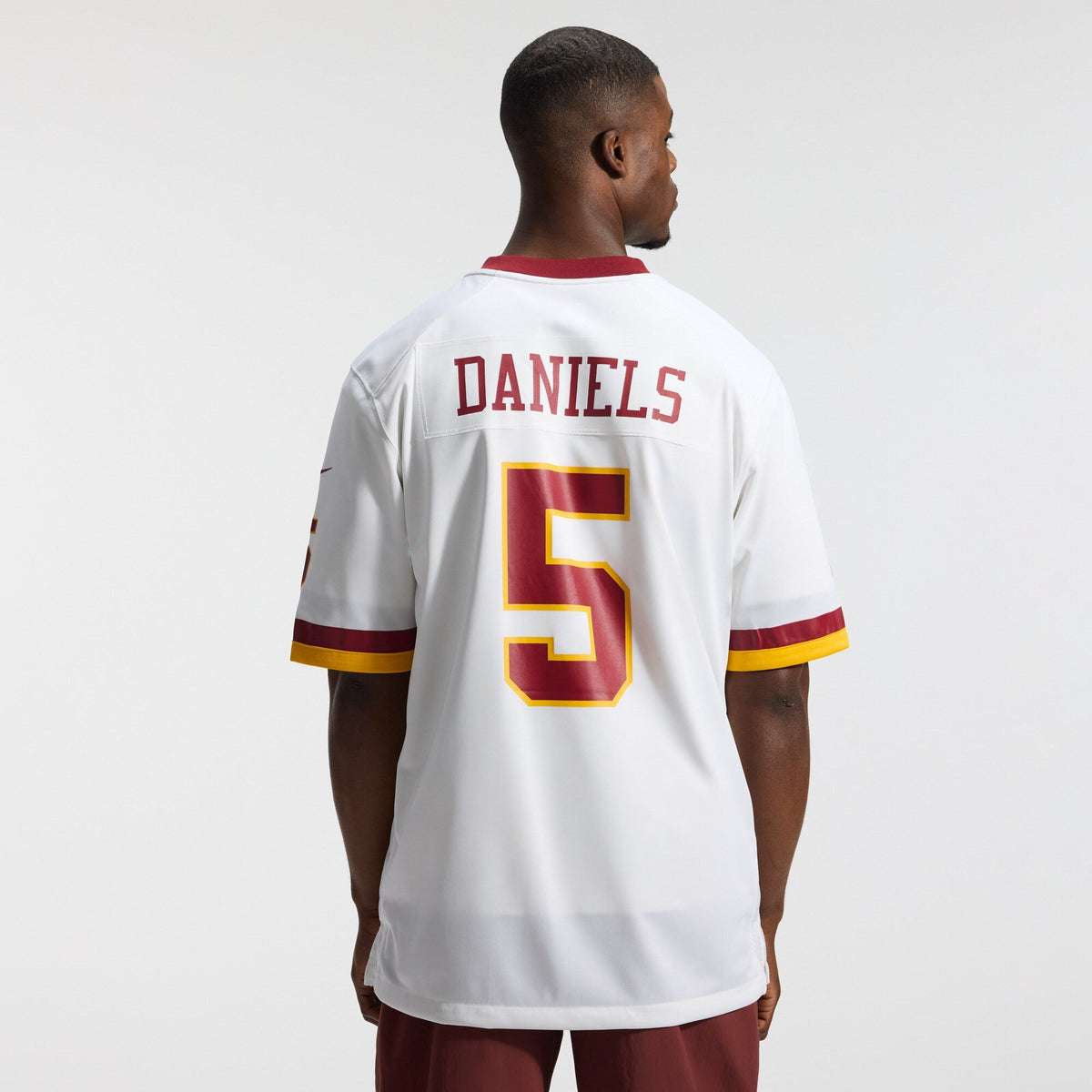 Washington Commanders Jayden Daniels Nike White Game Super Bowl Era Jersey