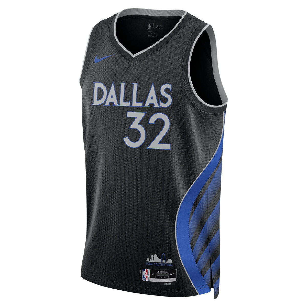 Dallas Mavericks Nike 2025/26 City Edition Swingman Jersey - Black - Cooper Flagg