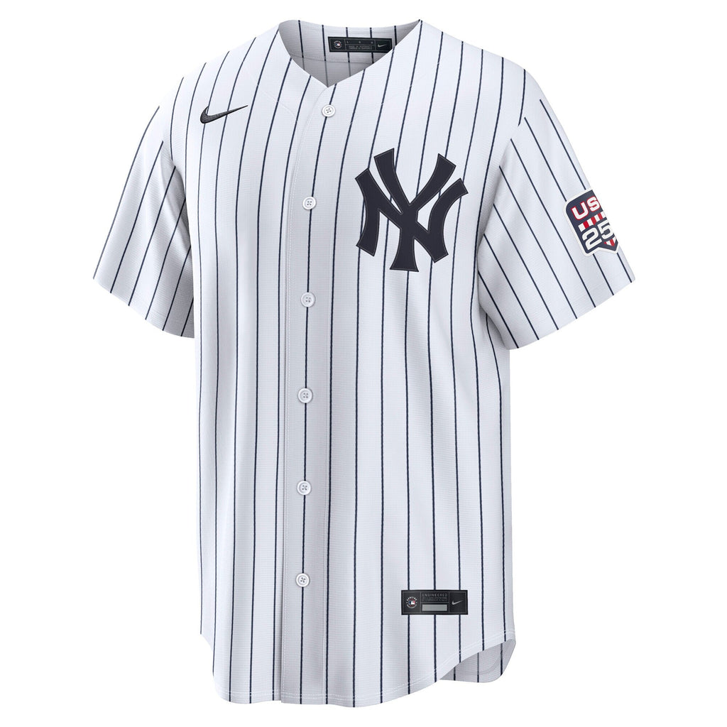 Fourth of July New York Yankees Aaron Judge Nike White USA 250 Stadium Jersey