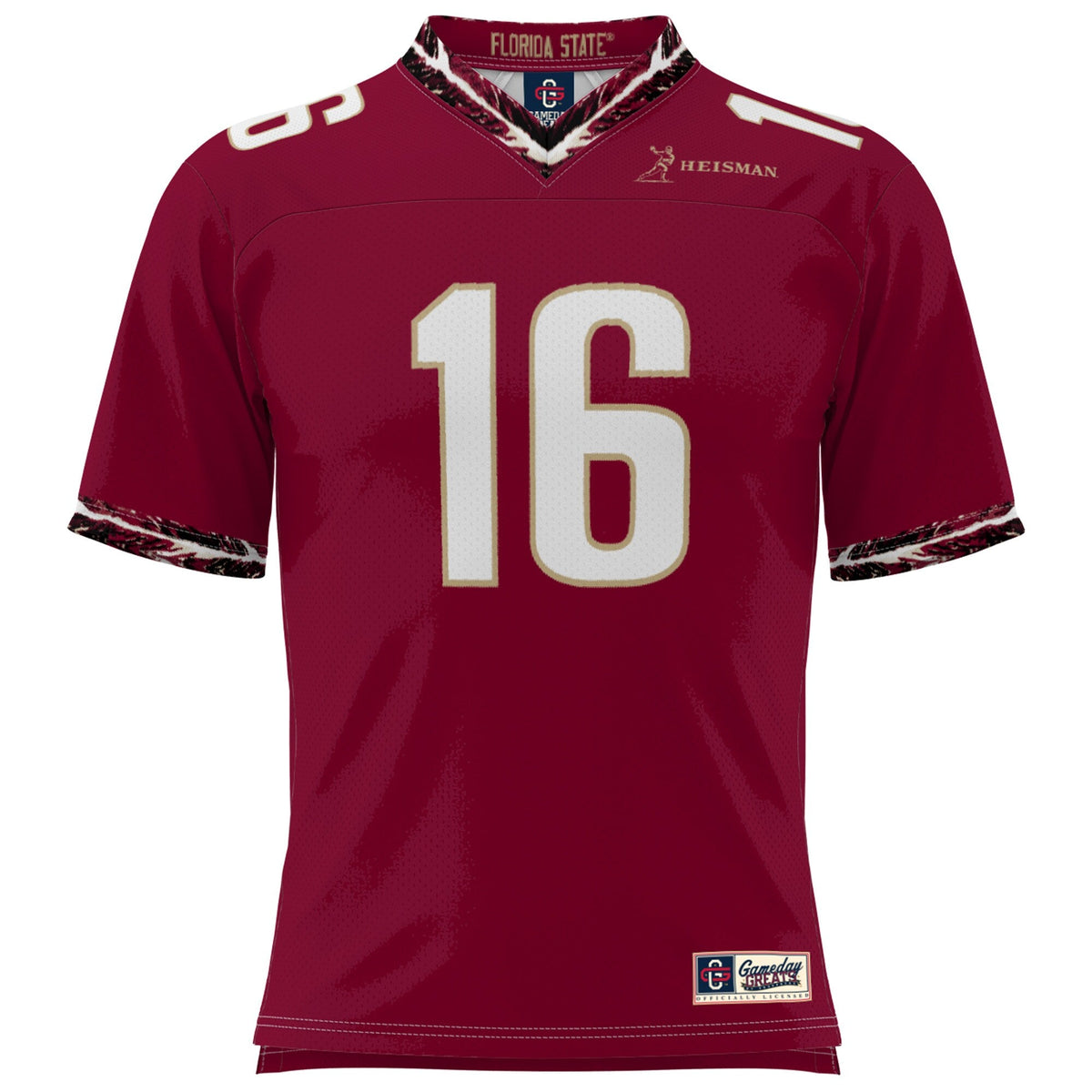 Chris Weinke Garnet Florida State Seminoles Heisman Football Jersey