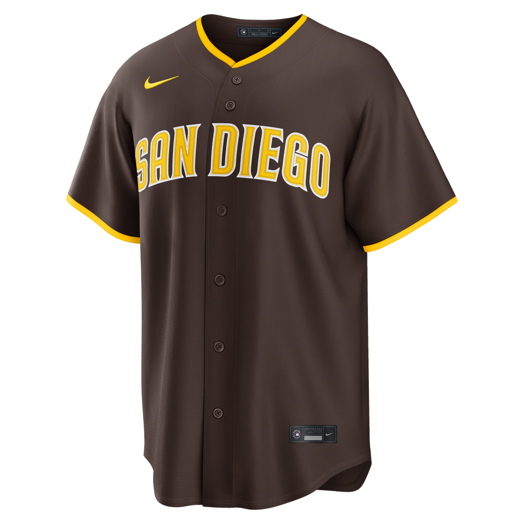 San Diego Padres Jackson Merrill Nike Brown Road Replica Jersey