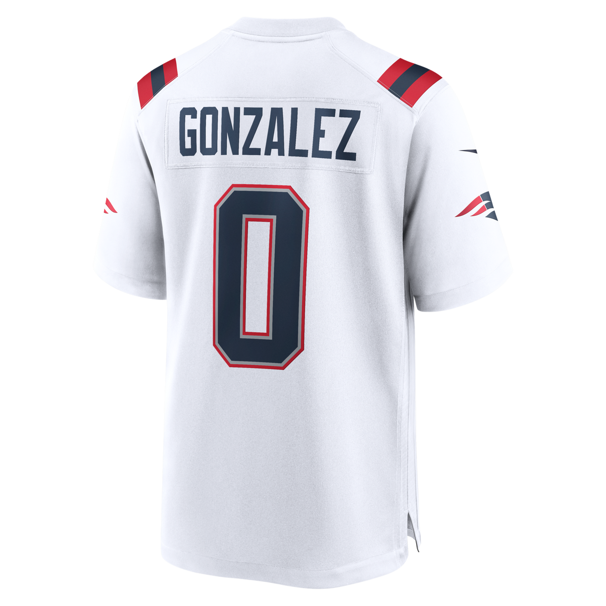 New England Patriots Christian Gonzalez Nike White Game Jersey