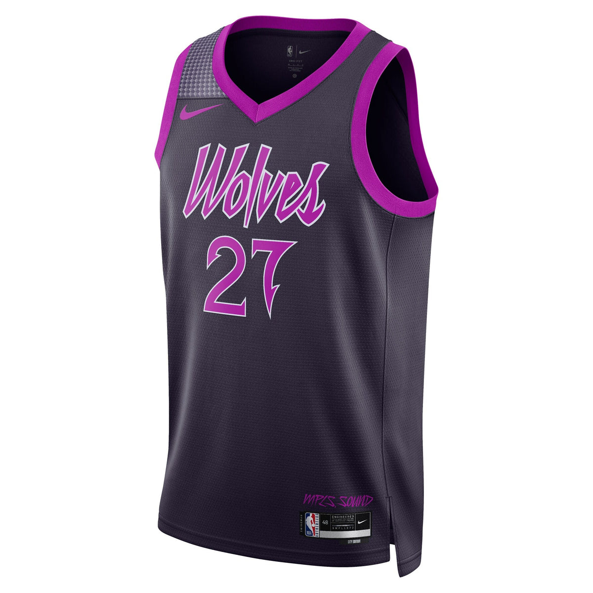 Minnesota Timberwolves Nike 2025/26 City Edition Swingman Jersey - Black - Rudy Gobert