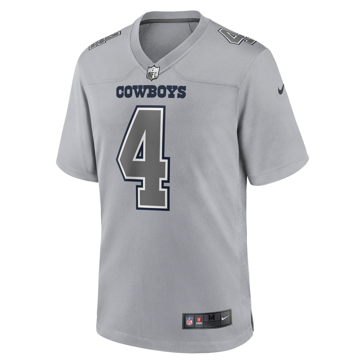 Dallas Cowboys Dak Prescott Nike Gray Atmosphere Fashion Game Jersey