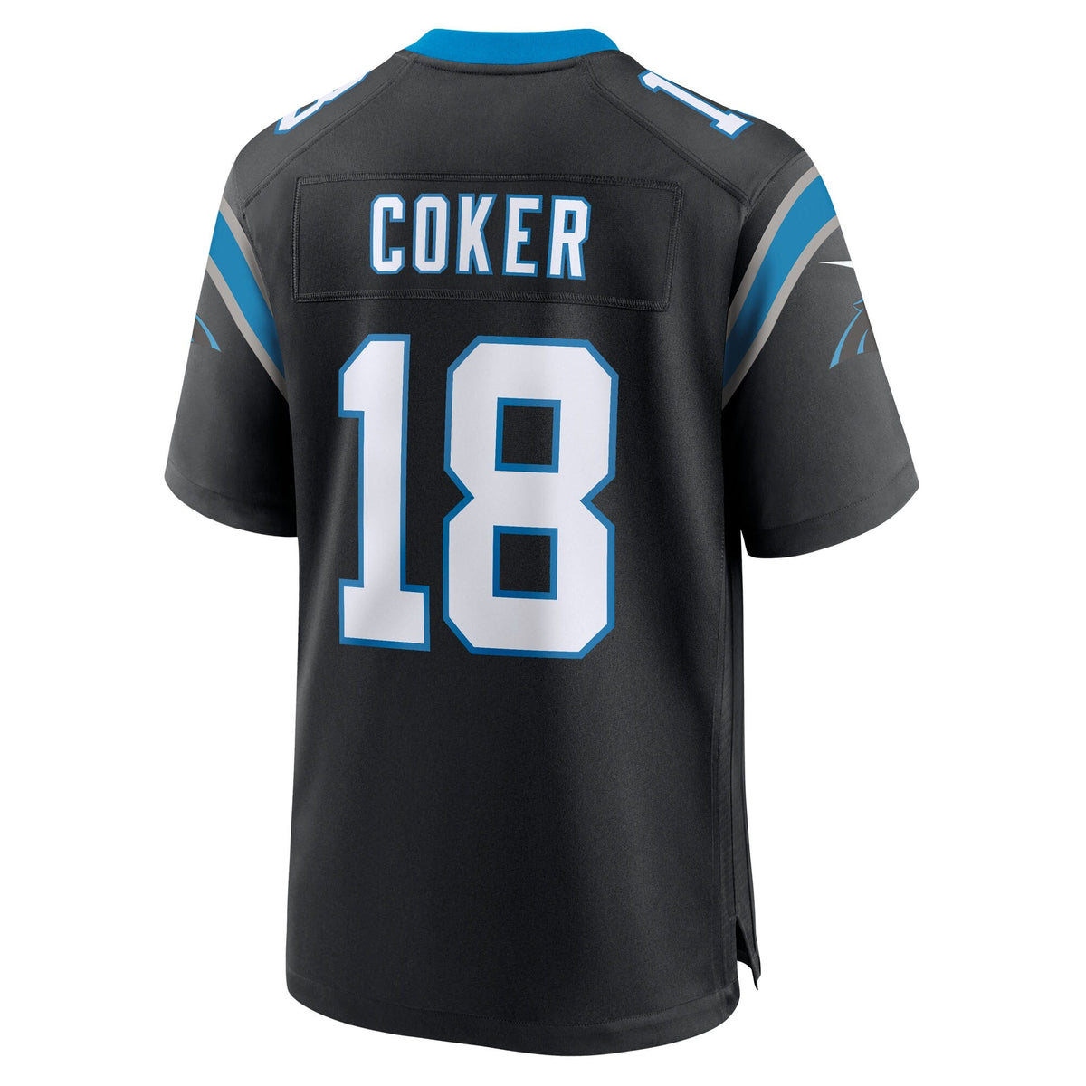 Carolina Panthers Jalen Coker Nike Black Team Game Jersey