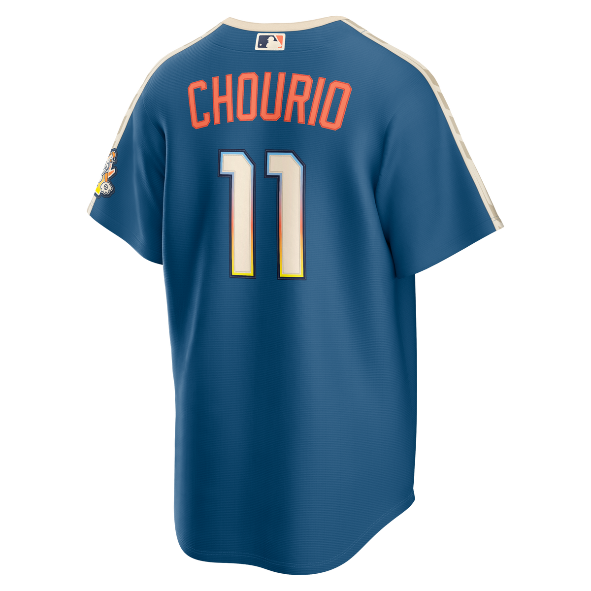 Milwaukee Brewers Jackson Chourio Nike Mineral Blue 2026 City Connect Stadium Jersey