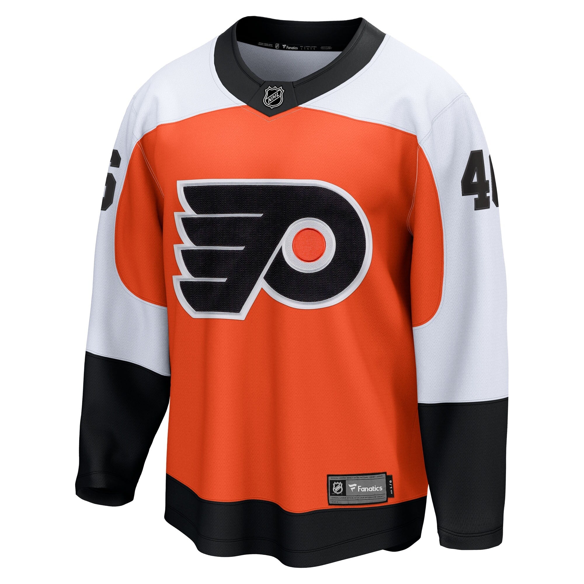 Philadelphia Flyers Trevor Zegras Fanatics Orange Home Breakaway Jersey